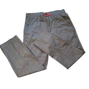 Driftwood Men's Slimfit Trouser‎ Pant 32 Gray Office Work Business Pleated